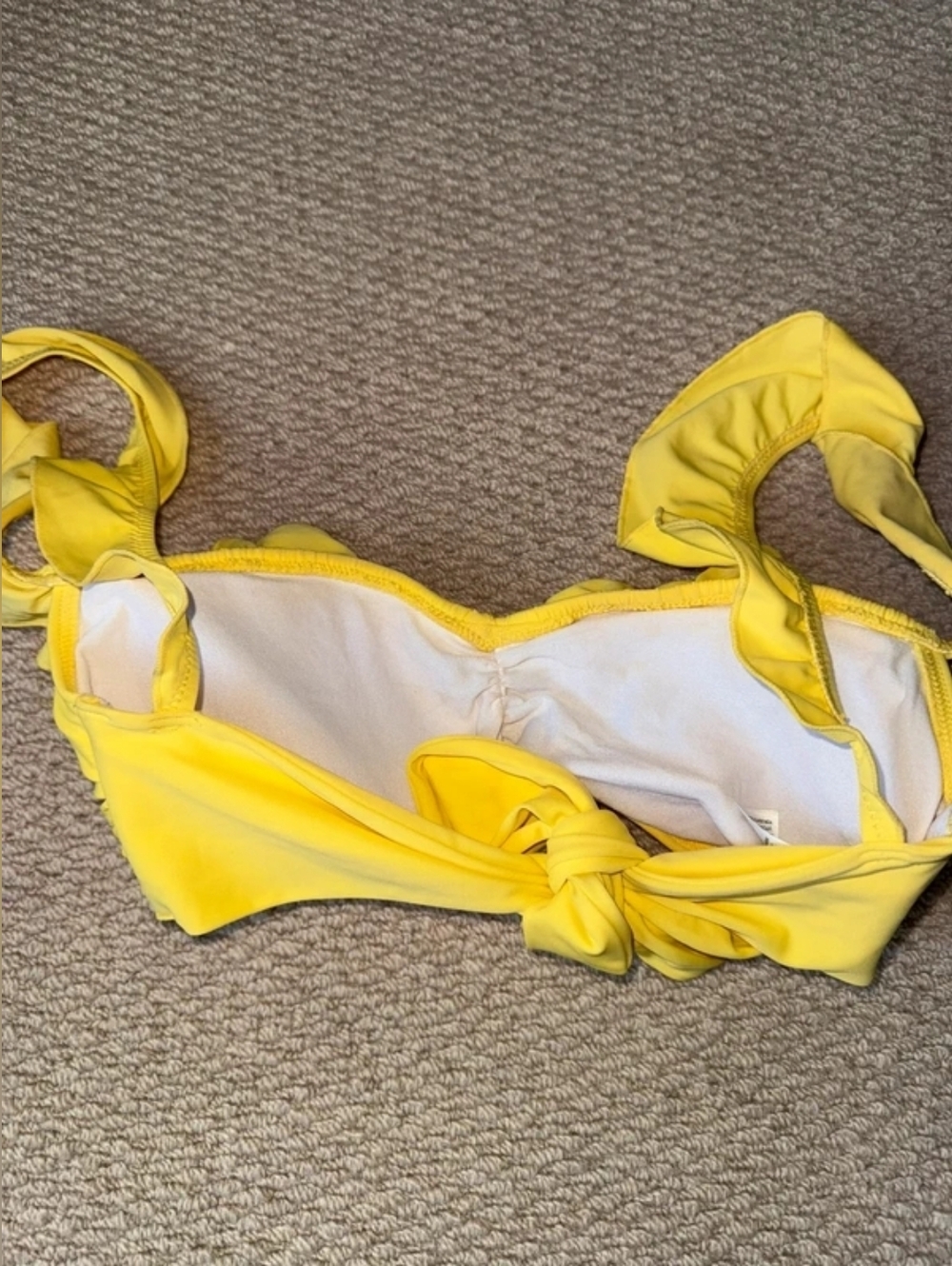 Yellow Ruffled Bikini Set - Picture 4 of 4